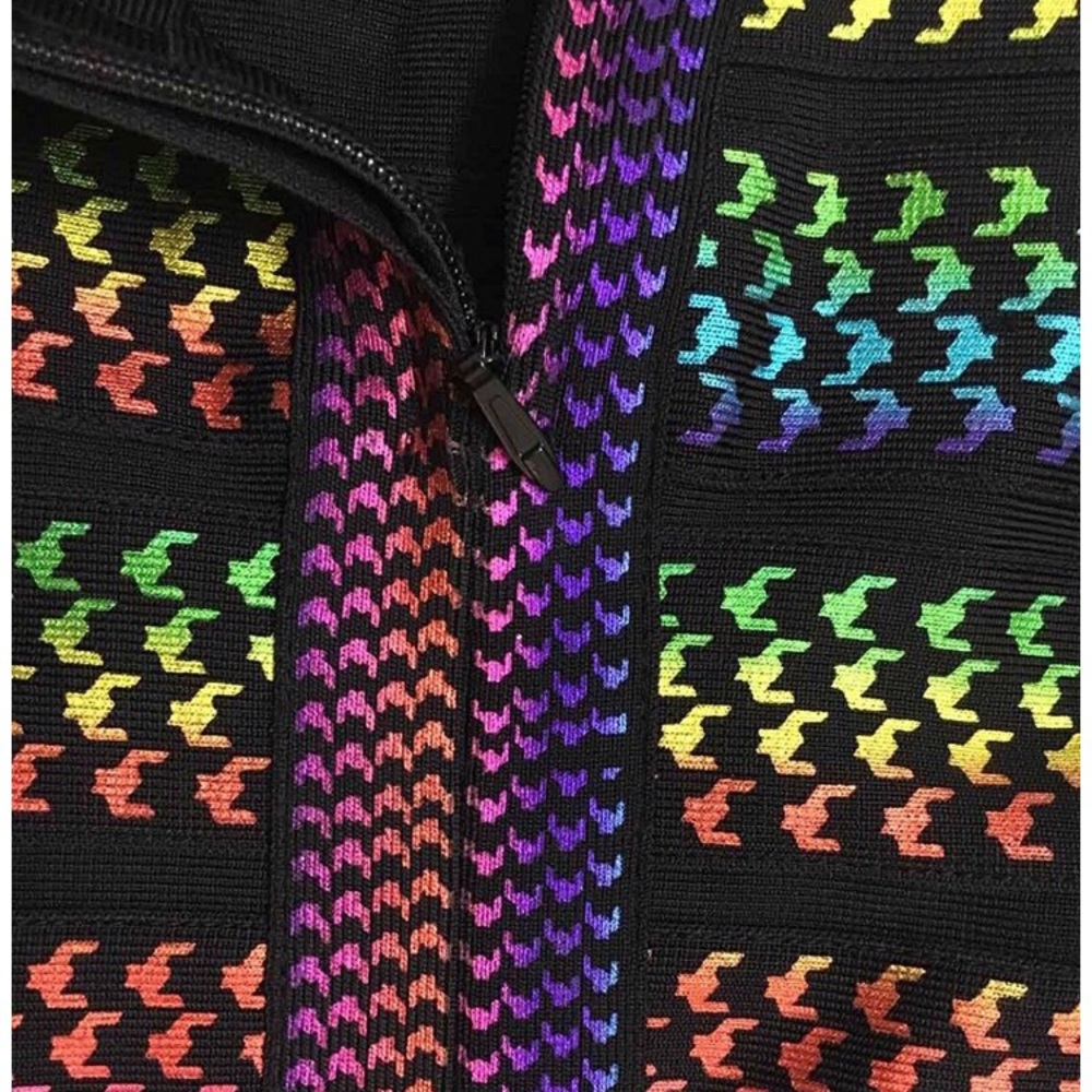 ๐ค๐๐ Rainbow Multicolor Gradient Bandage Dress - Picture 3 of 5